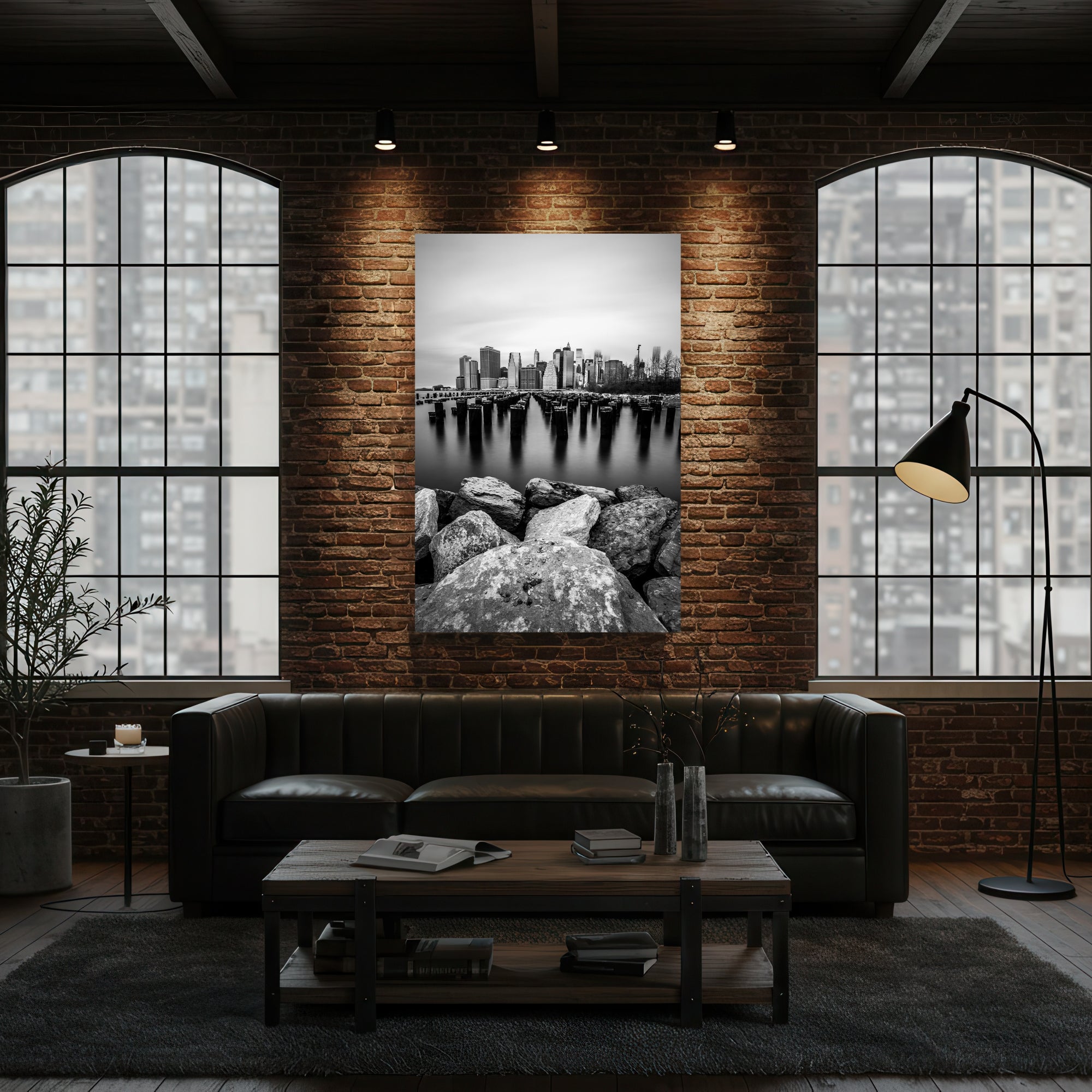 The Downtown Skyline Black & White | NYC